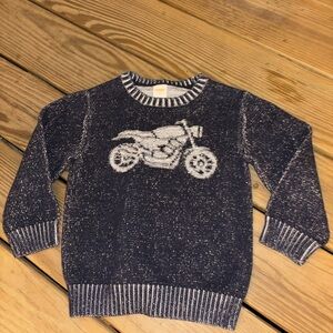 Gymboree Navy and White Knit boys Sweater